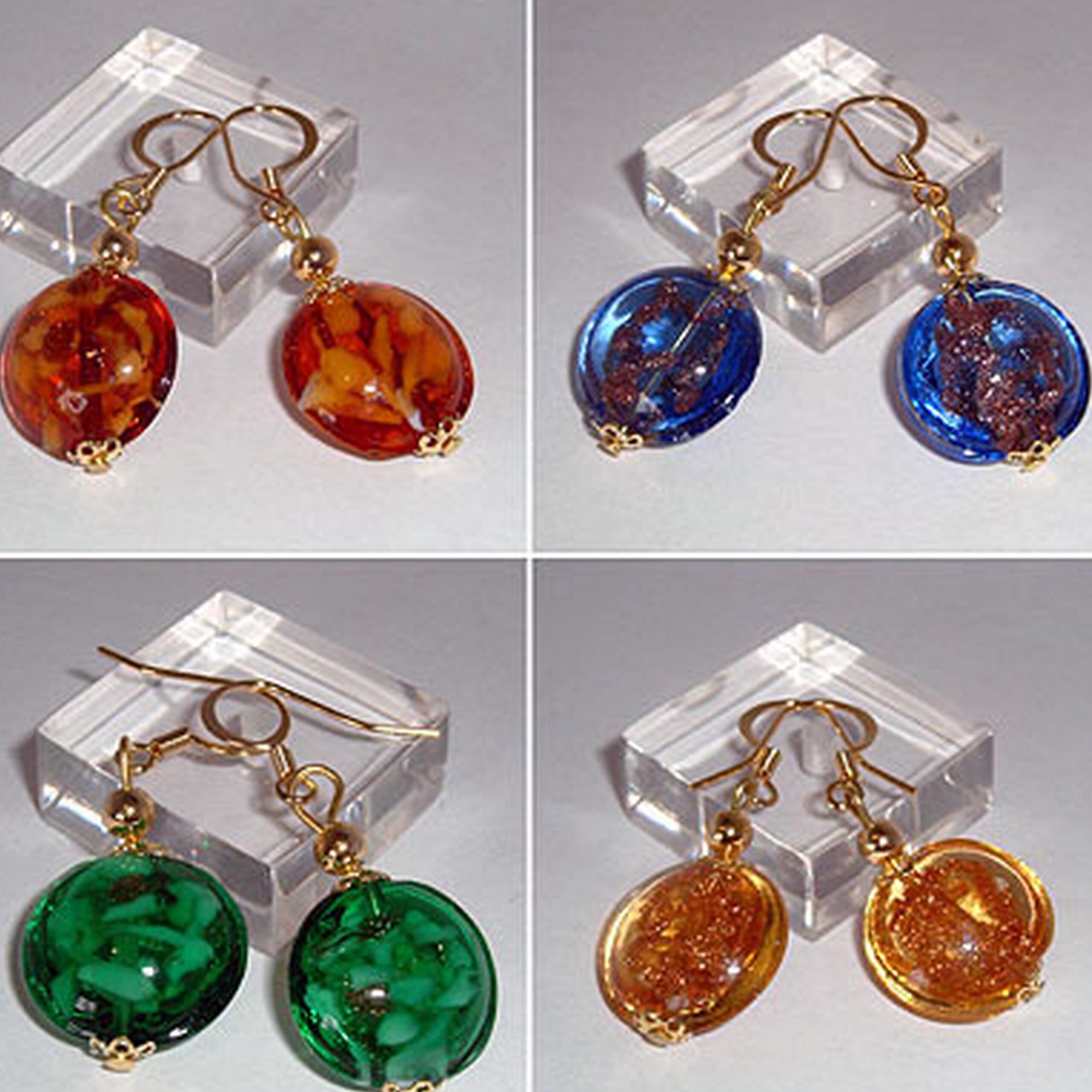 Oval Flat Earrings - Image 2