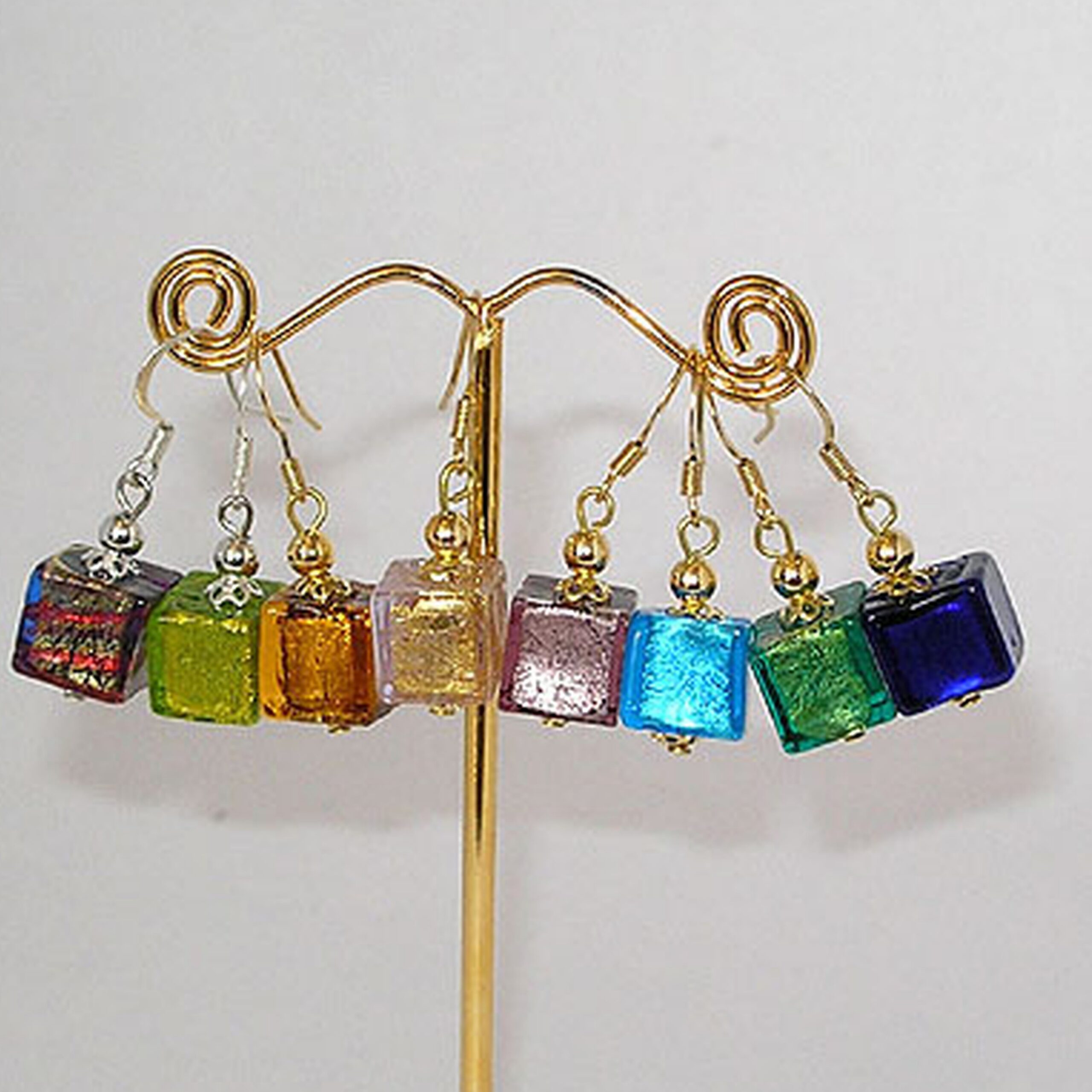 Square Cube Earrings - Image 2