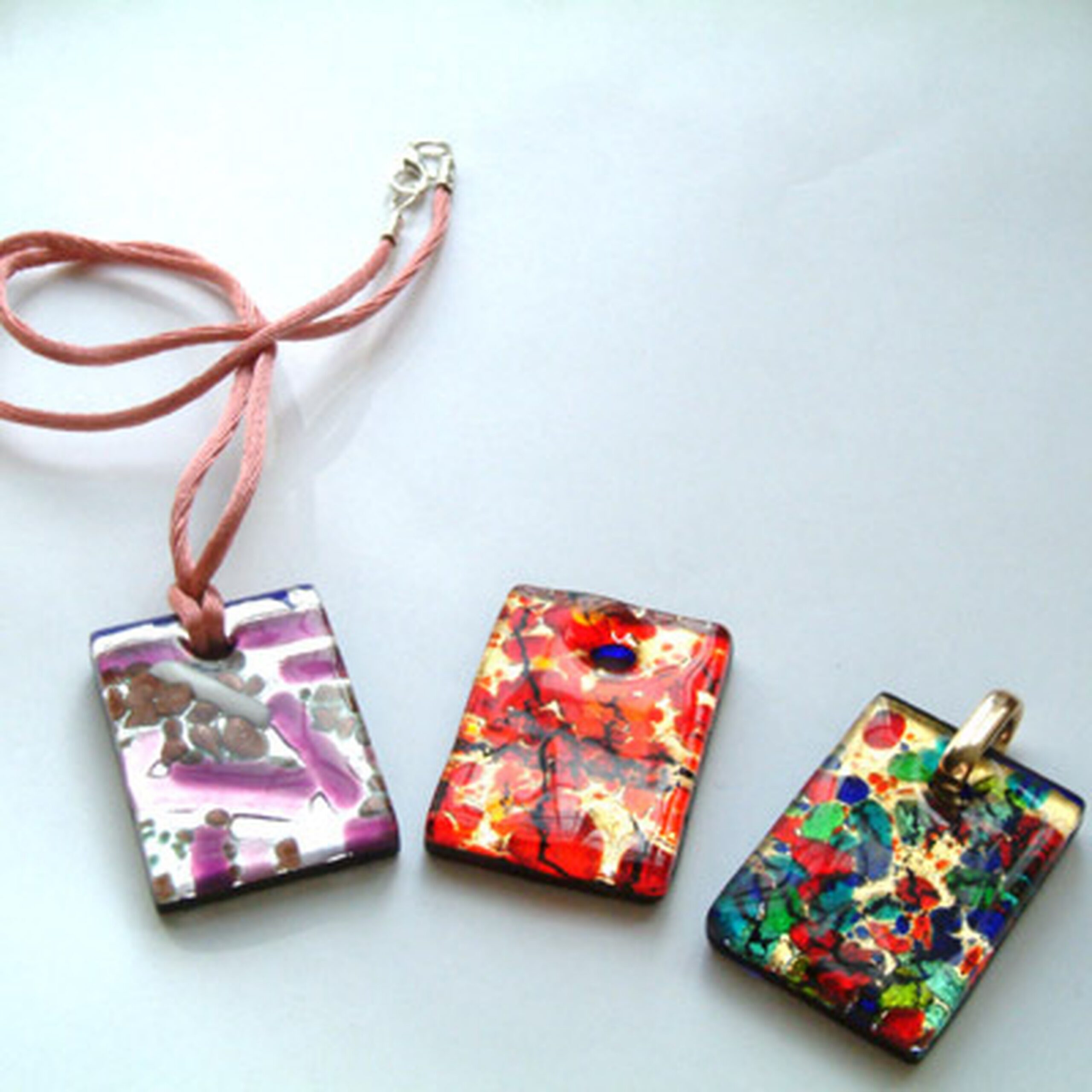 Zu Rectangular Pendant Large with Hole