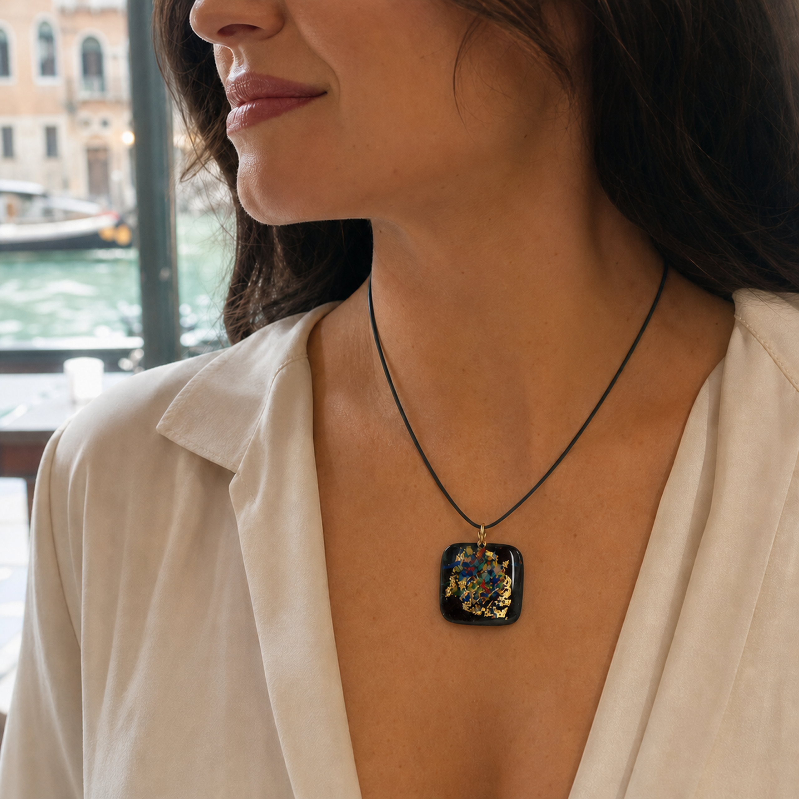 Medium Square Pendant - Image 4